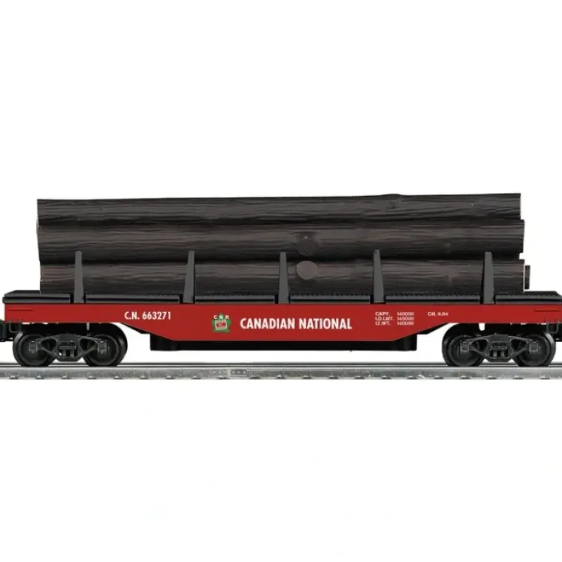 Clearance Lionel 6-21708 O Canadian National Operating Log Dump Car #663271 - Your Source for Gaming Essentials Trains