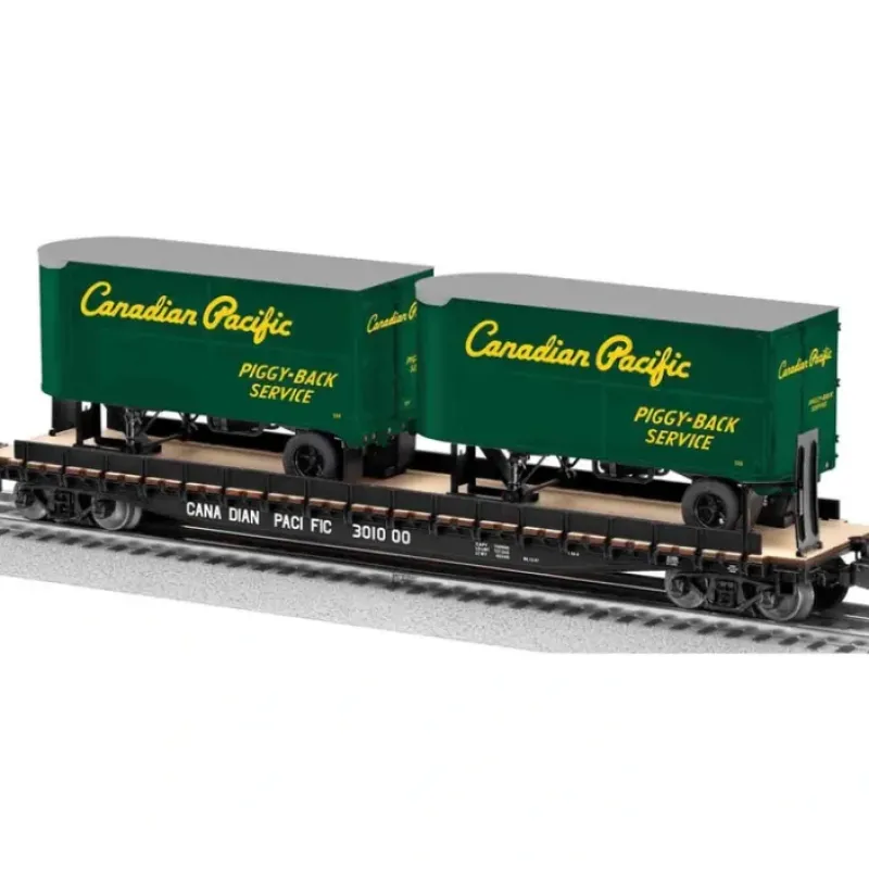 New Lionel 6-81899 O Canadian Pacific PS-4 Flatcar w/2 Piggyback Trailers #301000 - Your Source for Gaming Essentials Trains