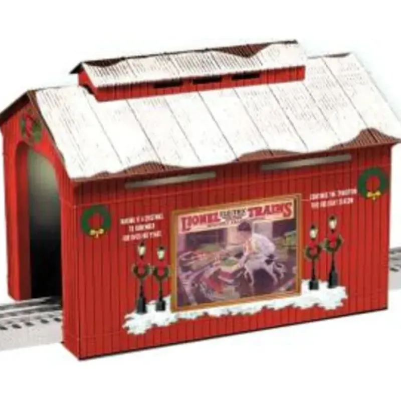 Lionel 6-37184 O Christmas Half Covered Bridge - Your Source for Gaming Essentials Trains