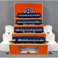 Online Lionel 6-25655 O CNJ 'Blue Comet' Heavyweight Passenger Cars (Pack of 4) - Your Source for Gaming Essentials Trains