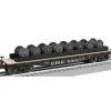 Discount Lionel 6-27889 O Erie 40' Flatcar w/Wheel Load - Your Source for Gaming Essentials Trains