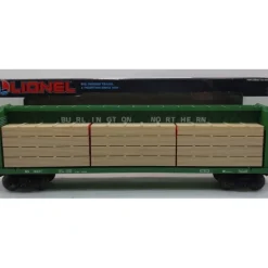 Online Lionel 6-16371 O Gauge Burlington Northern I-Beam Flat Car w/ Wood Load #16371 LN/Box - Your Source for Gaming Essentials Trains