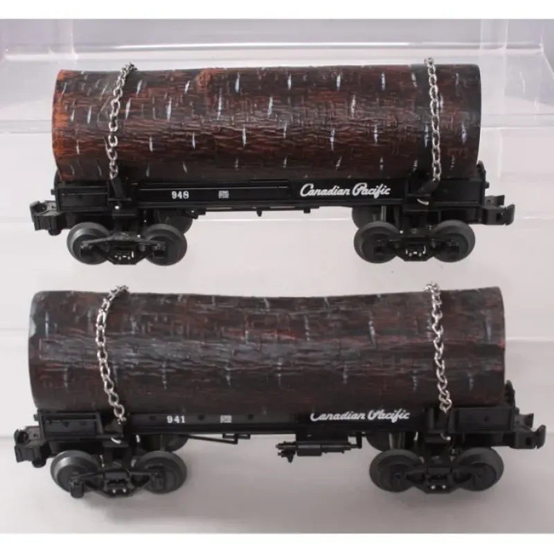Discount Lionel 6-27826 O Gauge Canadian Pacific Skeleton Log Car 2-Pack LN - Your Source for Gaming Essentials Trains