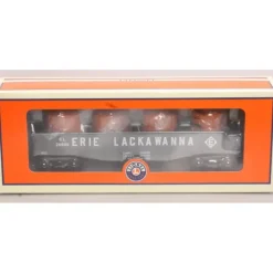 Clearance Lionel 6-26649 O Gauge Erie Lackawanna Gondola #26649 w/ Canisters - Your Source for Gaming Essentials Trains