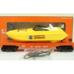 Hot Lionel 6-16970 O Gauge L.A. County Lifeguard Flatcar w/ Lifeguard Boat #6424 LN/Box - Your Source for Gaming Essentials Trains