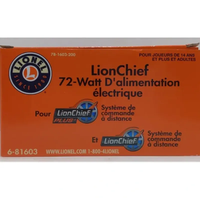 Hot Lionel 6-81603 O Gauge LionChief 72-Watt Wall Pack Power Supply 4 Amp - Your Source for Gaming Essentials Trains
