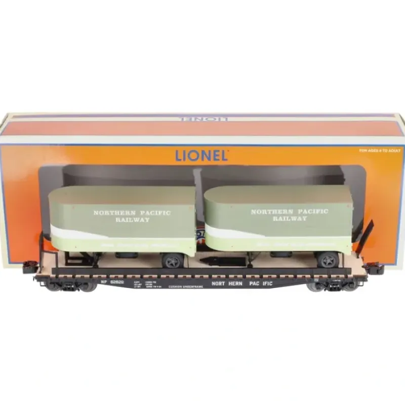 Sale Lionel 6-27517 O Gauge NP PS-4 Flatcar w/Trailers LN/Box - Your Source for Gaming Essentials Trains