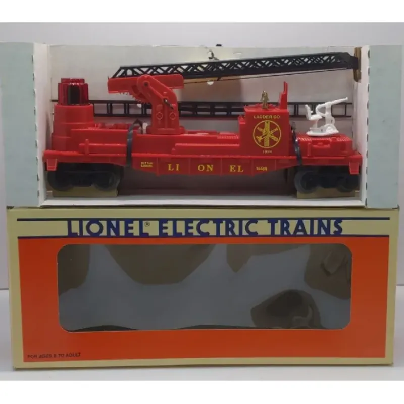 Sale Lionel 6-16688 O Gauge Red Operating Fire Ladder Car LN/Box - Your Source for Gaming Essentials Trains