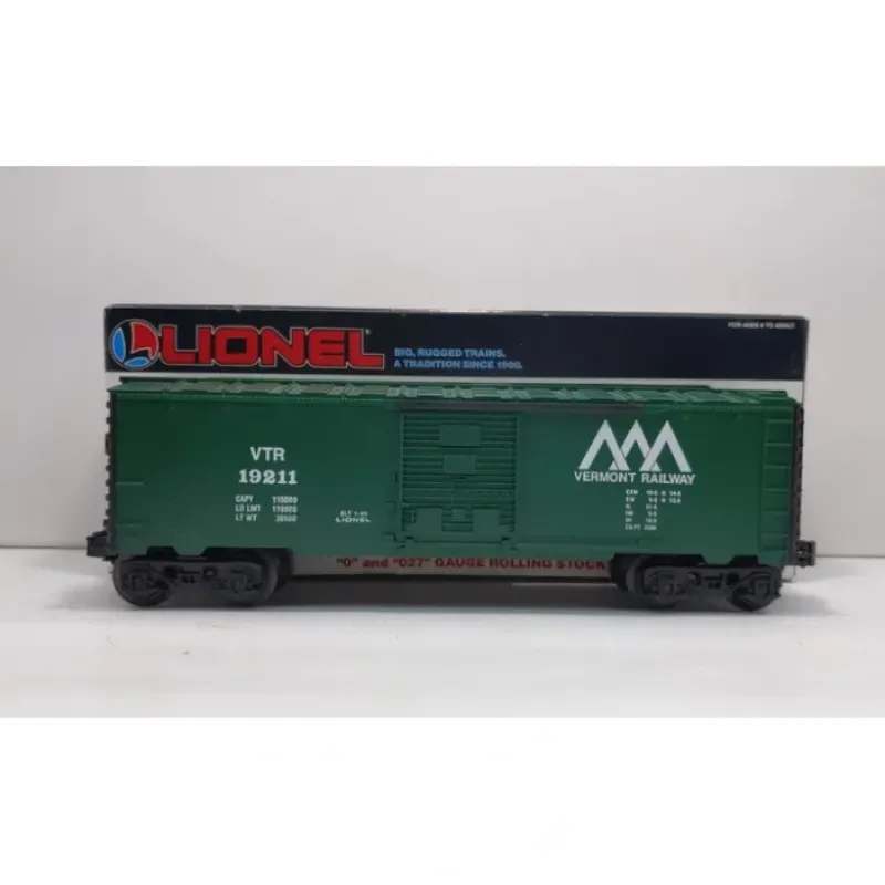 New Lionel 6-19211 O Gauge Vermont Railway Boxcar LN/Box - Your Source for Gaming Essentials Trains