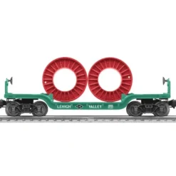 Discount Lionel 6-26603 O Lehigh Valley Depressed Flatcar with Reels - Your Source for Gaming Essentials Trains