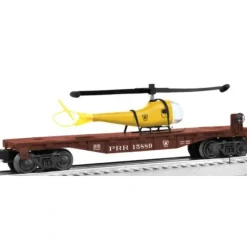 New Lionel 6-36195 O PRR Patrol Helicopter Flatcar - Your Source for Gaming Essentials Trains