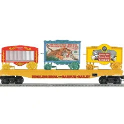 Lionel 6-22654 O Ringling Bros. Flatcar with 3 Circus Wagons #46 - Your Source for Gaming Essentials Trains