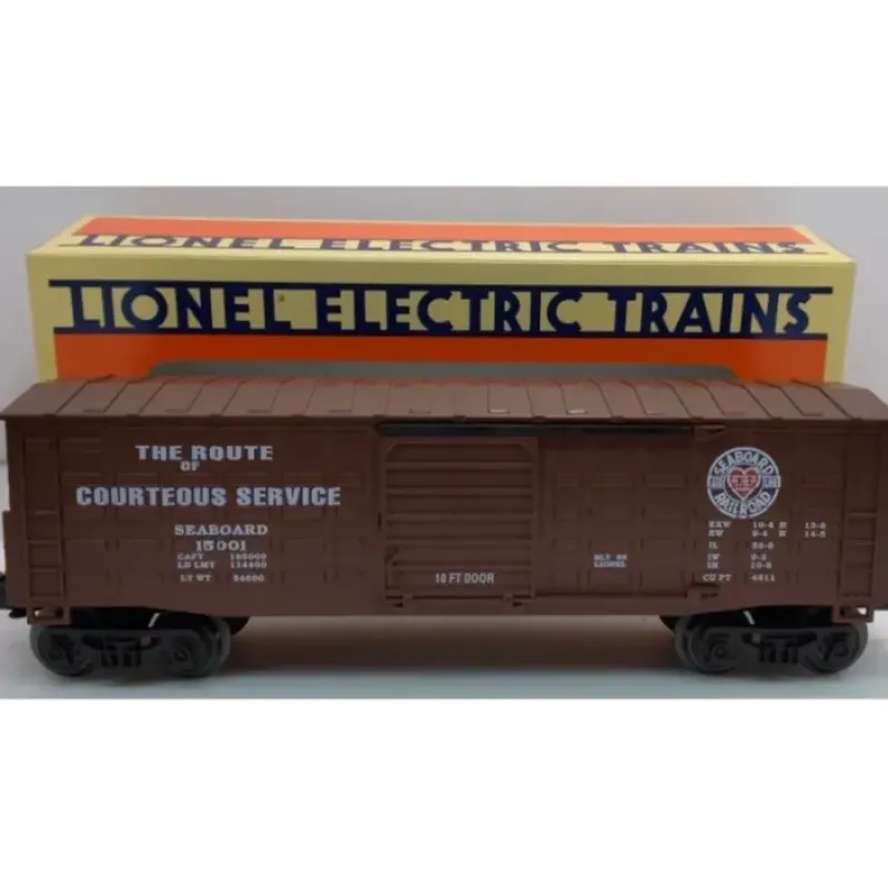 New Lionel 6-15001 O Seaboard Waffle-Side Boxcar LN/Box - Your Source for Gaming Essentials Trains