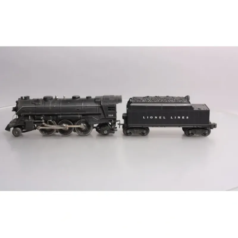 New Lionel 224 Vintage O 2-6-2 Die-Cast Steam Locomotive (Late) w/6466W Tender VG - Your Source for Gaming Essentials Trains