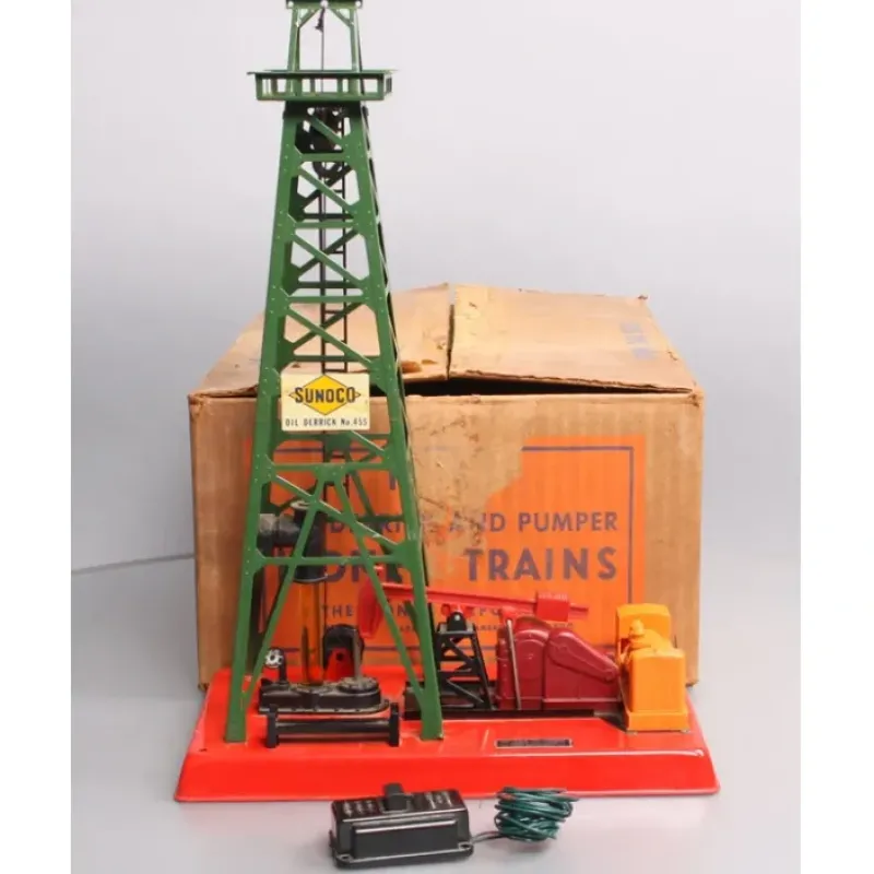 Clearance Lionel 455 Vintage O Operating Oil Derrick and Pumper VG/Box - Your Source for Gaming Essentials Trains