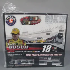 Discount Lionel T1828TRAIN Kyle Busch #18 NASCAR O Gauge Steam Train Set - Your Source for Gaming Essentials Trains