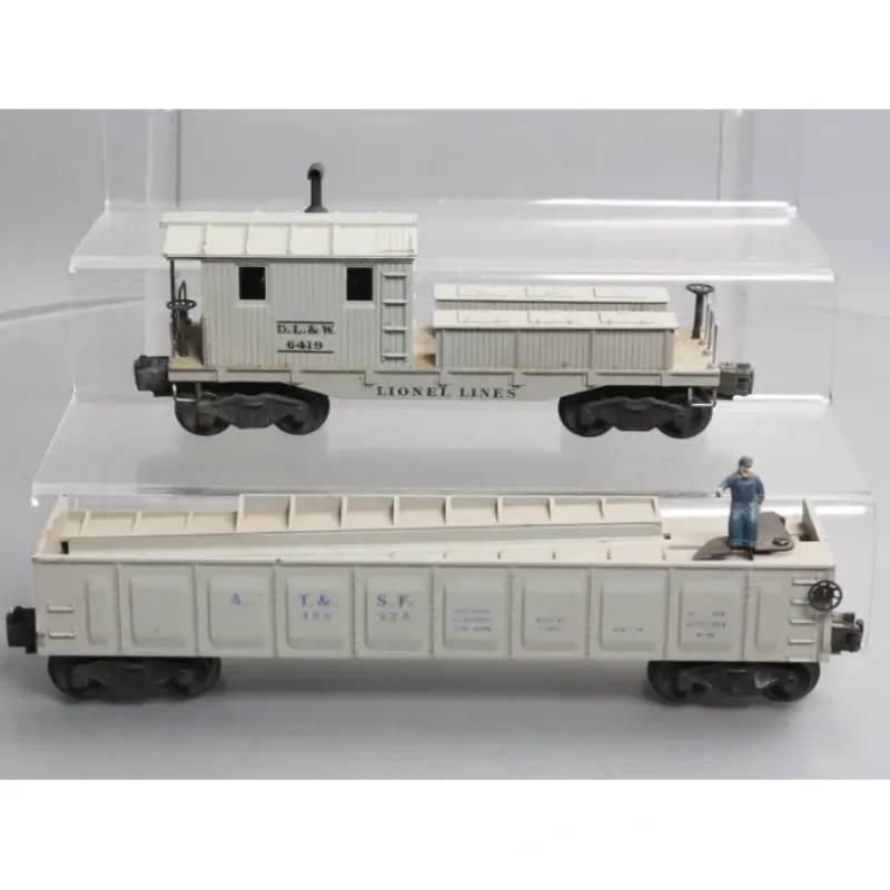 New Lionel Vintage O Gauge 3562-25 ATSF Barrel Car & 6419 DL&W Work Caboose [2] VG - Your Source for Gaming Essentials Trains