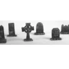 Tabletop Miniatures>Lost Graveyard Set 1 (6 Tombstones) #06-012 Classic Ral Partha Fantasy Metal - Your Source for Gaming Essentials