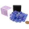 Dice>Luminary Borealis 12mm D6 Dice Block (36 Dice) - Purple with White Pips - Your Source for Gaming Essentials