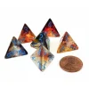Dice>Luminary Nebula 18mm D4 Chessex Dice, 6 Pieces - Primary with Blue Numbers - Your Source for Gaming Essentials