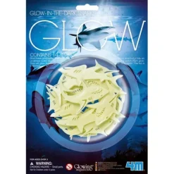 Toys-4M Pack of 14 Glow In The Dark Sharks - Your Source for Gaming Essentials