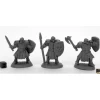 Tabletop Miniatures>Maggotcrown Men at Arms (3) #44034 Bones Black Unpainted Plastic - Your Source for Gaming Essentials