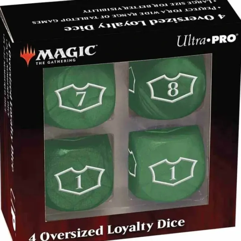 Dice>Magic the Gathering Deluxe 22mm Loyalty Dice Set (4) - Forest - Your Source for Gaming Essentials