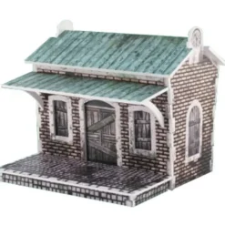 Tabletop Miniatures>Malifaux Scenery Train Halt Building (Color Edition) #MF007 Unpainted Miniature - Your Source for Gaming Essentials