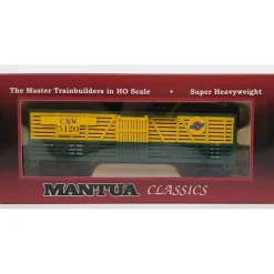 New Mantua 735064 HO Scale CN&W 41' Wood Cattle Car With Sliding Door #5120 - Your Source for Gaming Essentials Trains