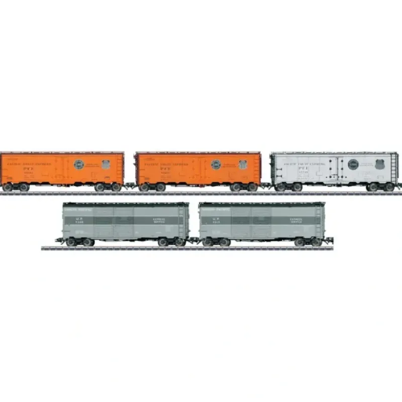 Hot Marklin 45659 HO 40' Boxcar & Reefer Set - 3-Rail 2 Union Pacific Boxes - Your Source for Gaming Essentials Trains