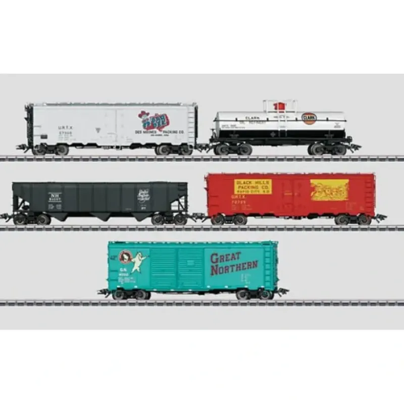 Best Marklin 45645 HO American Freight Car Set - 3-Rail - Ready to Run - Your Source for Gaming Essentials Trains