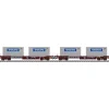 Hot Marklin 47458 HO Container/Well Flatcar with Containers 2-Pack - 3-Rail - Your Source for Gaming Essentials Trains