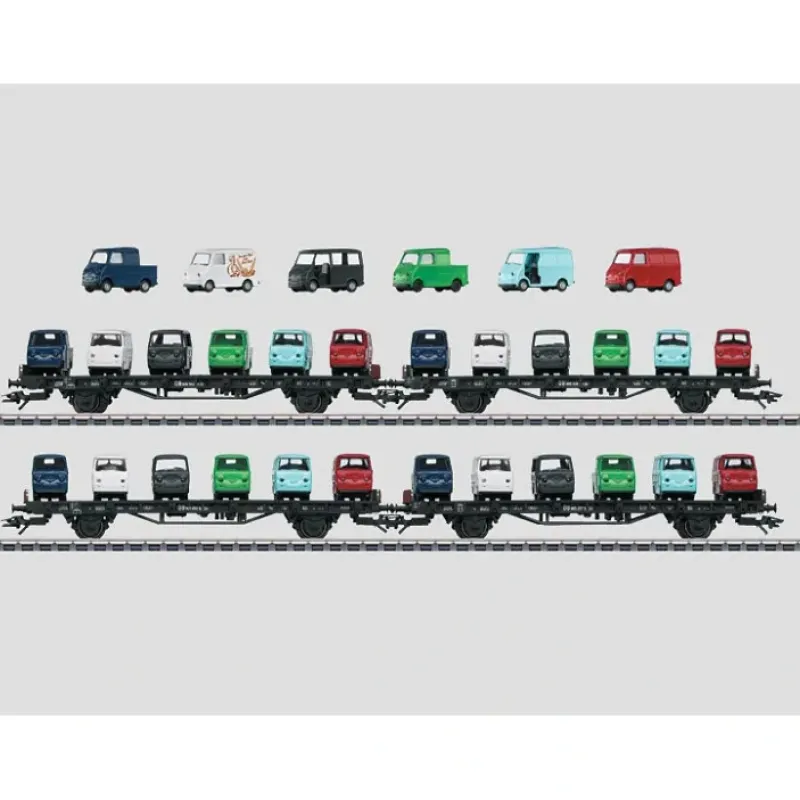 Sale Marklin 45099 HO German Federal Railroad DB Goggo Auto Tran Set EX - Your Source for Gaming Essentials Trains
