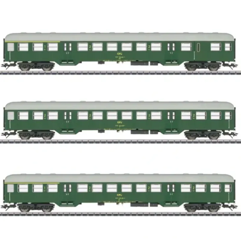 Hot Marklin 43813 HO Luxembourg State Railways CFL Silbering Commuter 3-Car Set - Your Source for Gaming Essentials Trains