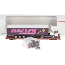 Hot Marklin 47419 HO Railion Deutschland AG Type Saadkms 690 Rolling Road Flatcar - Your Source for Gaming Essentials Trains