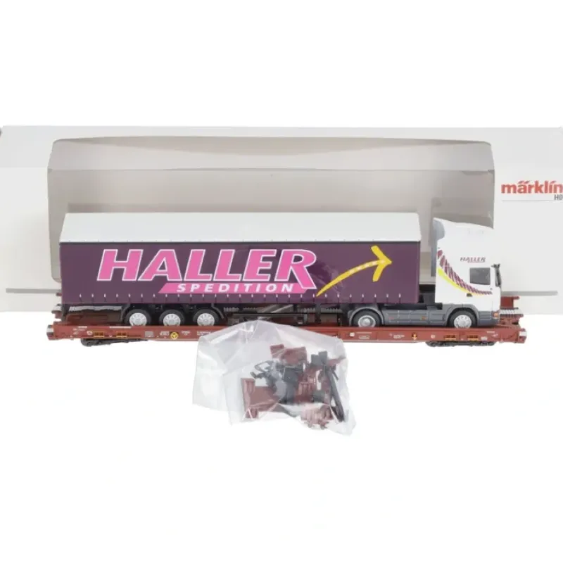 Hot Marklin 47419 HO Railion Deutschland AG Type Saadkms 690 Rolling Road Flatcar - Your Source for Gaming Essentials Trains