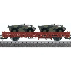 Hot Marklin 46953 HO Scale KBS Flat Car w/ Military Vehicle Load - Your Source for Gaming Essentials Trains