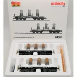 Online Marklin 48685 HO Type Sa 705 Heavy-Duty Flatcar with Ingot Mold Load 2-Pack - Your Source for Gaming Essentials Trains