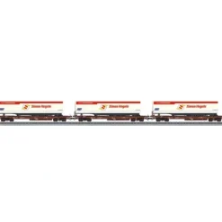 Outlet Marklin 47082 HO Type Sdgkms 707 Container Flatcar with Trailers 3-Pack - 3-Rail - Your Source for Gaming Essentials Trains