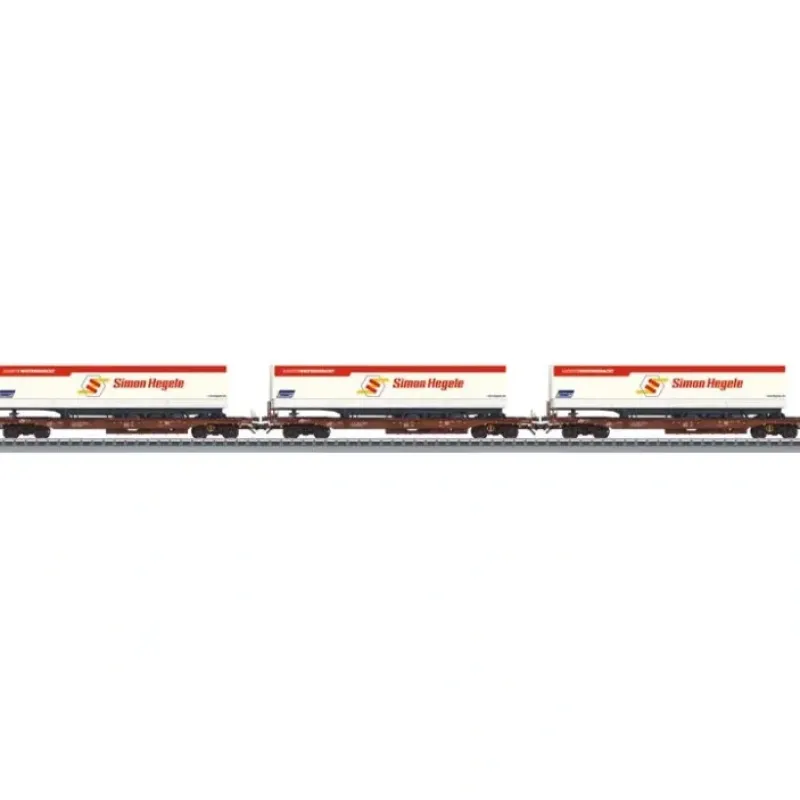 Outlet Marklin 47082 HO Type Sdgkms 707 Container Flatcar with Trailers 3-Pack - 3-Rail - Your Source for Gaming Essentials Trains