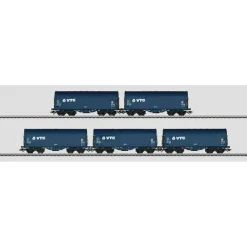 Best Marklin 47203 HO VTG Hamburg Type Shimmns 4-Axle Sliding-Tarp Car 5-Pack - Your Source for Gaming Essentials Trains