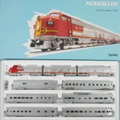 Clearance Marklin 26496 Santa Fe Super Chief HO Gauge Diesel Train Set - Your Source for Gaming Essentials Trains