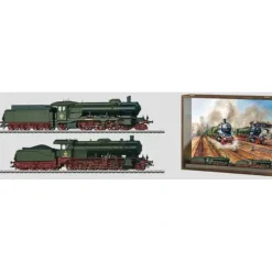 Hot Marklin 31021 Stuttgart Station 4-6-2 & K 2-12-0 Class C Steam Set w/Sound & DCC - Your Source for Gaming Essentials Trains
