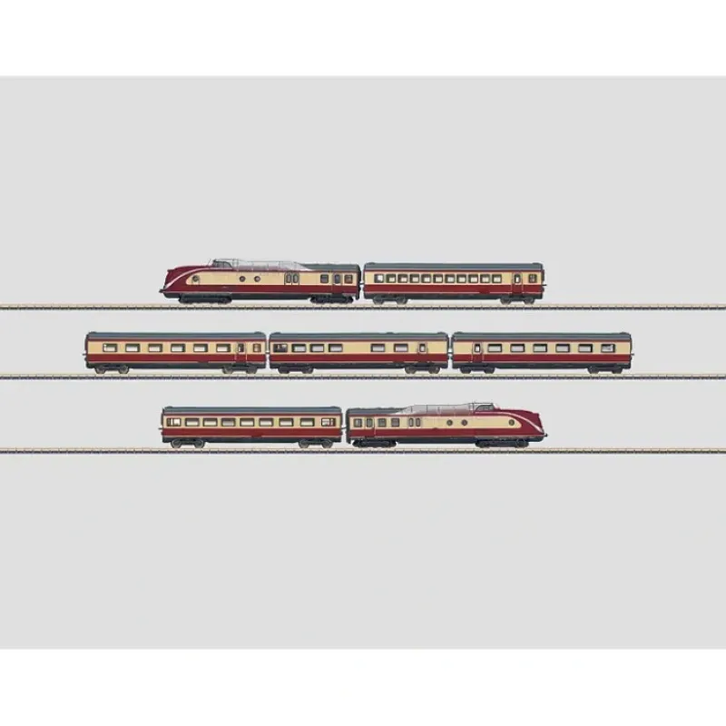 Online Marklin 88734 Z Scale Mediolanum Diesel Rail Car Train Set - Your Source for Gaming Essentials Trains