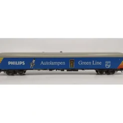 Outlet Marklin HO Scale Philips Autolampen Green Line Long Freight Car EX - Your Source for Gaming Essentials Trains
