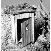 New Master Creations 23004 HO Standard Type w/Flat Roof One Holer Outhouse Kit - Your Source for Gaming Essentials Trains