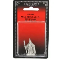 Tabletop Miniatures>Max Mentalus The Wizard #03-040 Classic Ral Partha Fantasy RPG Metal Figure - Your Source for Gaming Essentials