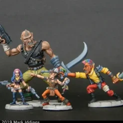 Tabletop Miniatures>Meta-Human Subtypes: 1 Cyclops, 1 Hobgoblin, and 2 Gnomes 20-518 Shadowrun Minis - Your Source for Gaming Essentials