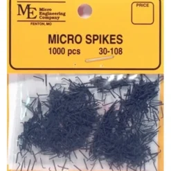 Discount Micro Engineering 30-108 3/16" Blackened Metal Micro Spikes (Pack of 1000) - Your Source for Gaming Essentials Trains