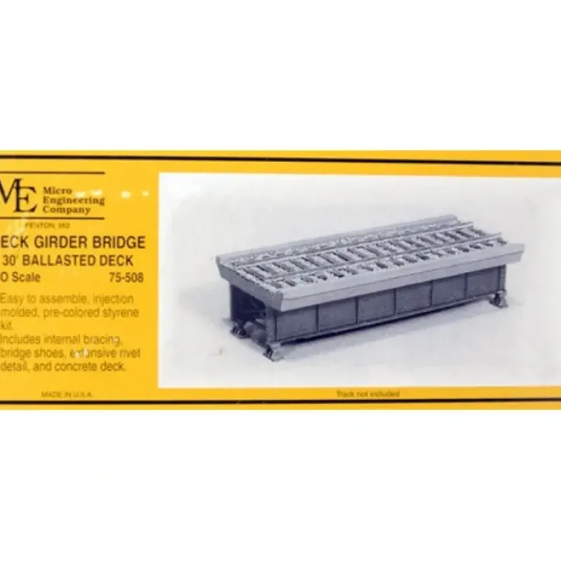 Hot Micro Engineering 75-508 HO 30' Ballasted Deck Girder Bridge Kit - Your Source for Gaming Essentials Trains
